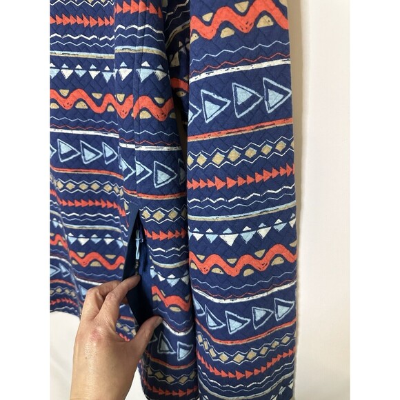 CHUBBIES Trail Mix Geo-Pattern Quarter Zip Sweatshirt Pocket‎ Men's MEDIUM *NEW* - Picture 2 of 11